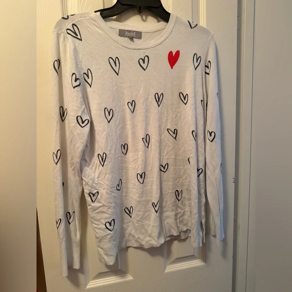 Heart Pattern Sweater Large - Picture 1 of 3